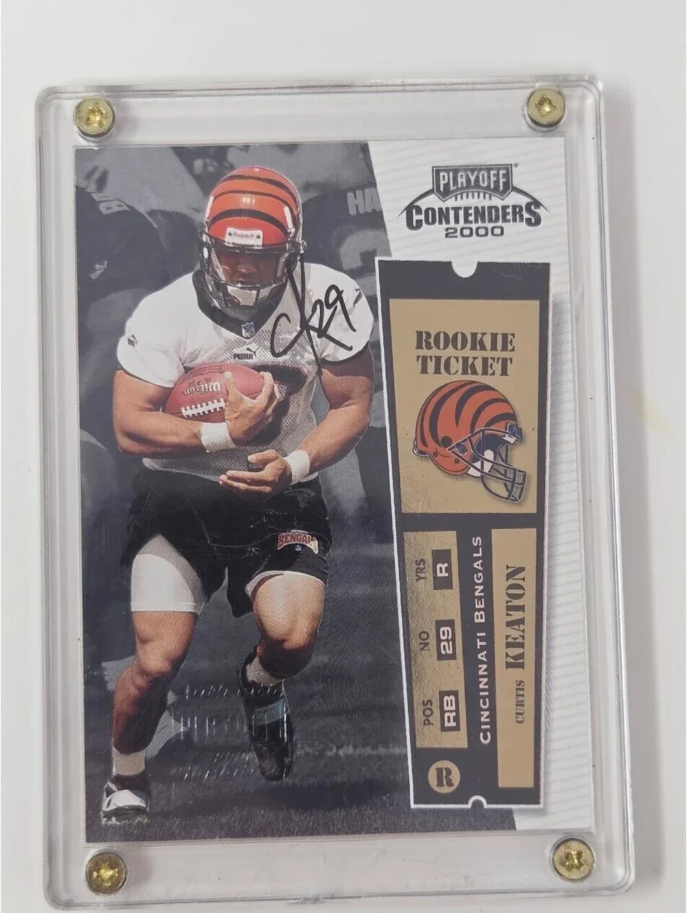 2000 Playoff Contenders - Rookie Ticket Curtis Keaton #134 (AU, RC)